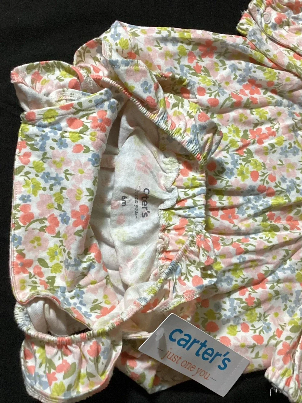 Carter's Floral Ruffle-Strap Jumpsuit
